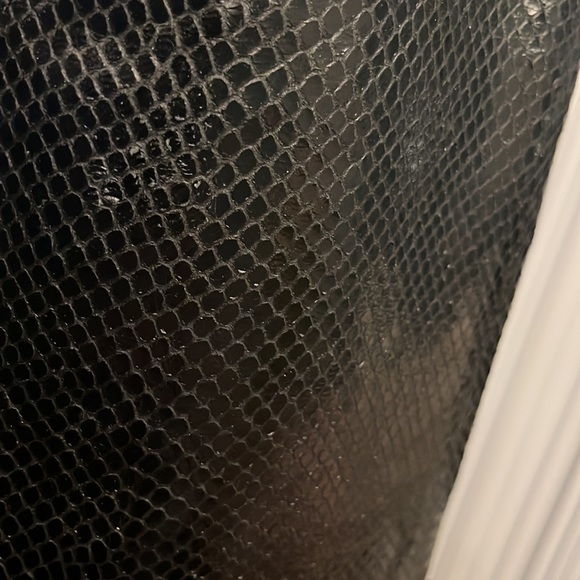 ZARA Blue Collection Snake Skin stiletto Boots - Picture 12 of 16